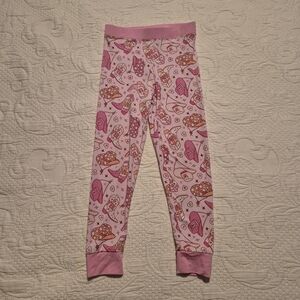 Lucky Panda Kids girls 3T pajama bottoms only EUC Cowgirl print